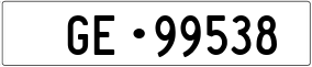 Truck License Plate